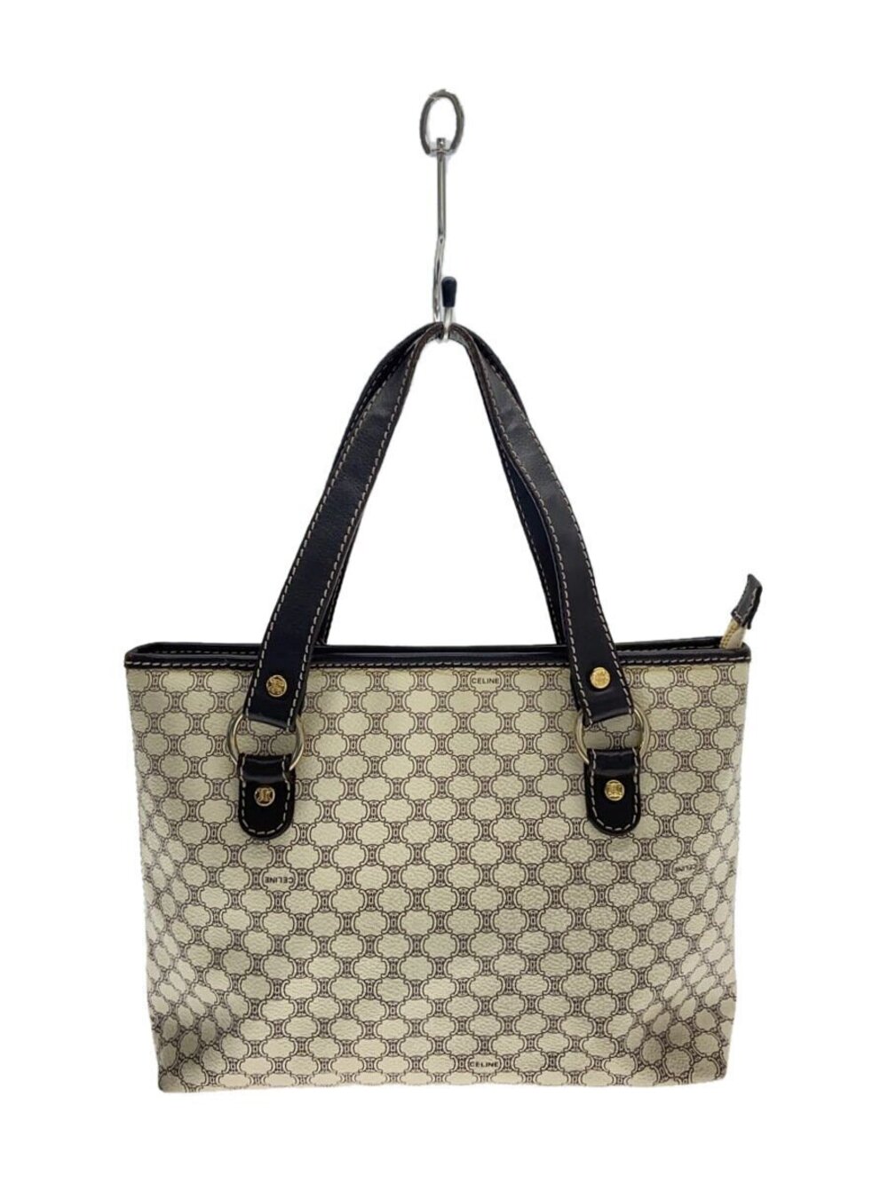 Celine Macadam tote bag White all over